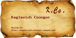 Keglevich Csongor névjegykártya