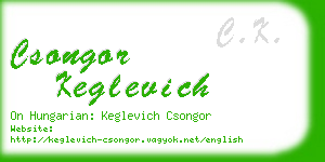 csongor keglevich business card
